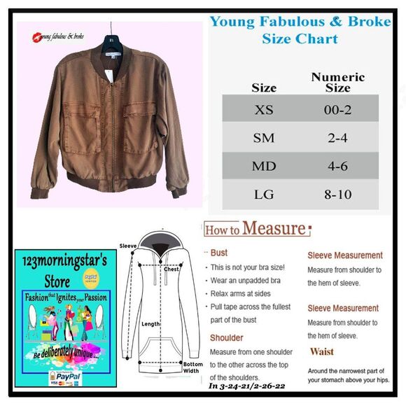 Young Fabulous & Broke NEW Streetwear Khaki Flap Pocket Baseball Jacket S - Picture 11 of 11